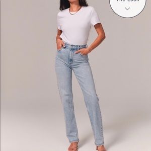 Abercrombie Curve Love Ultra High Rise Straight Jean